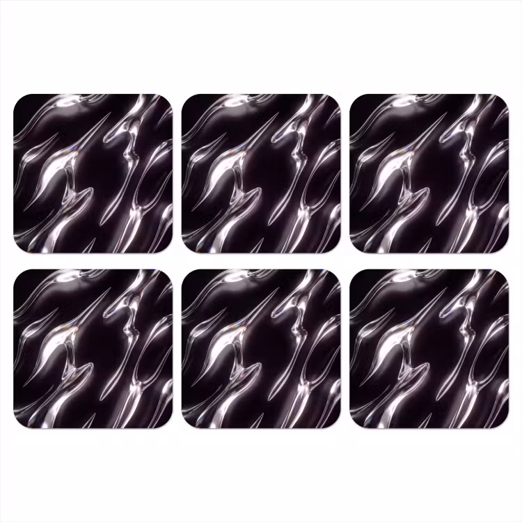 Onderzetter - Glas - Vormen - Abstract — 1