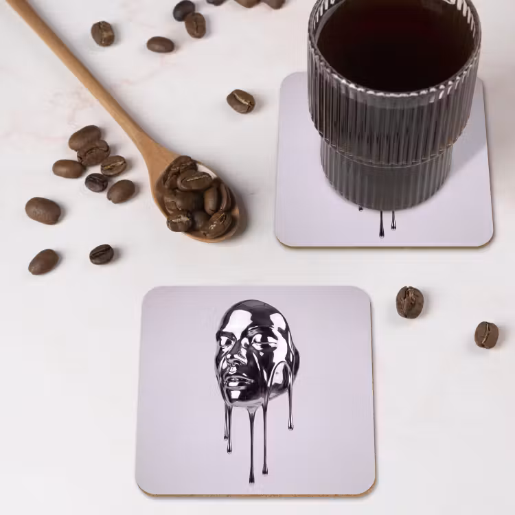 Onderzetter - Hoofd - Smeltend - Abstract — 4