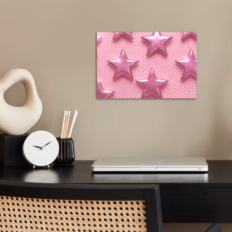 Poster - Sterren - Roze - Abstract — 2