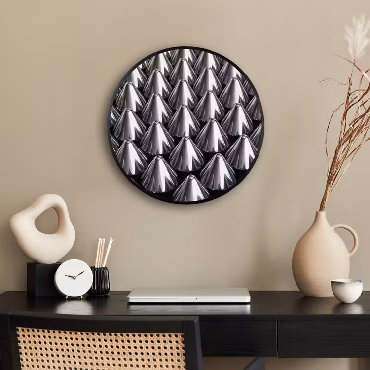Ronde fotolijst - Metalen kegels - Patroon — 3