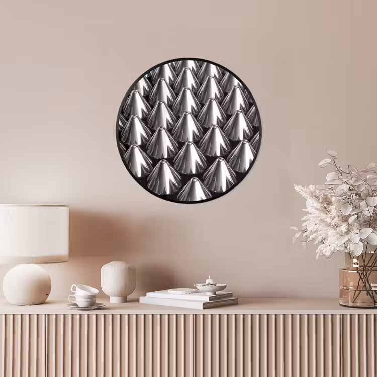Ronde fotolijst - Metalen kegels - Patroon — 5