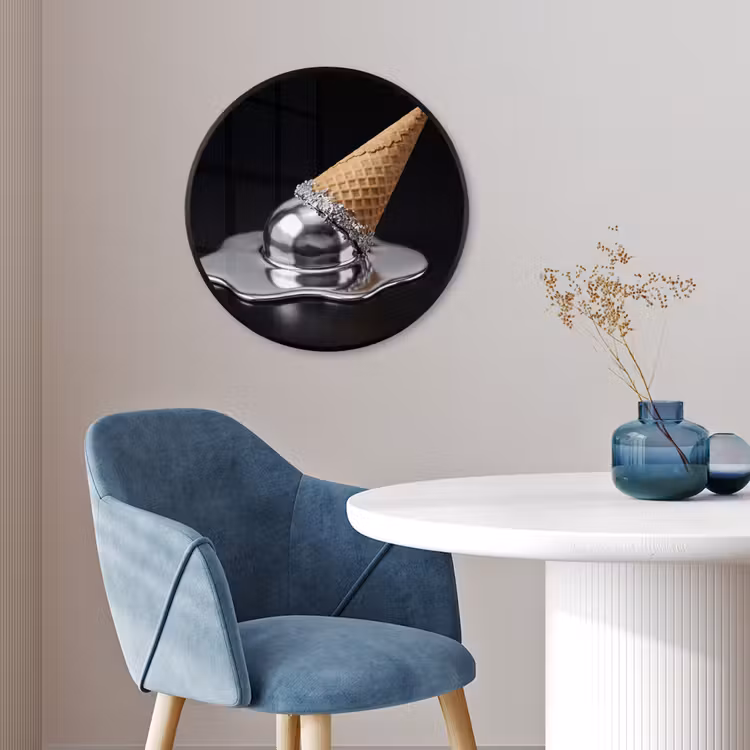 Ronde fotolijst - IJs - Metaal - Abstract — 4