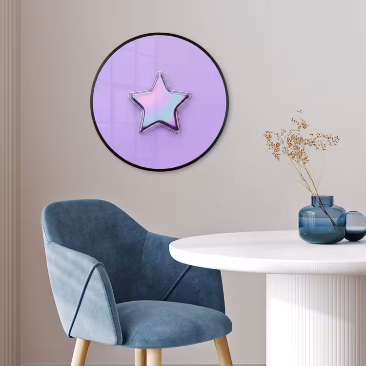 Ronde fotolijst - Ster - Holografisch - Modern — 4