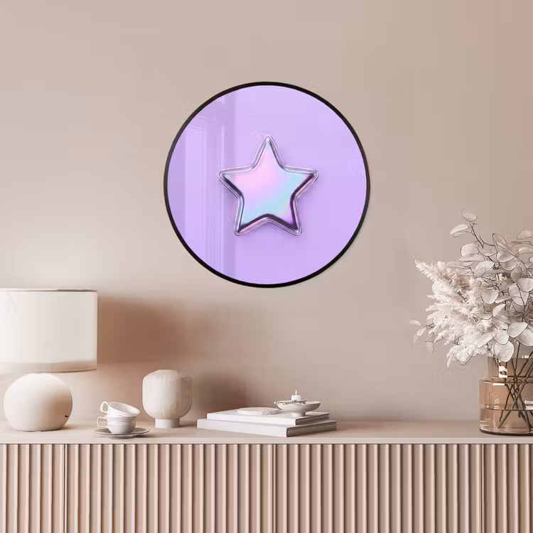 Ronde fotolijst - Ster - Holografisch - Modern — 5