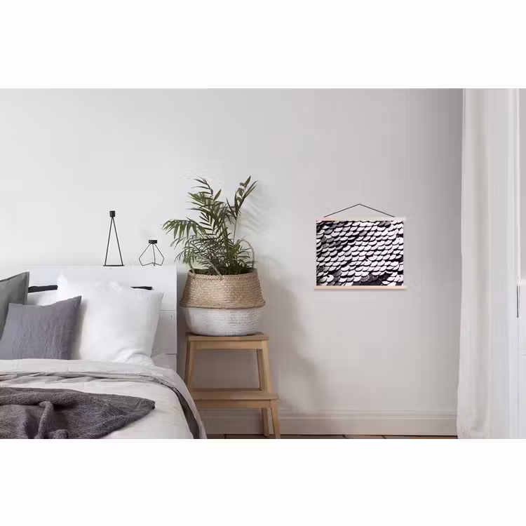 Schoolplaat - Pailletten - Zilver - Patroon — 2