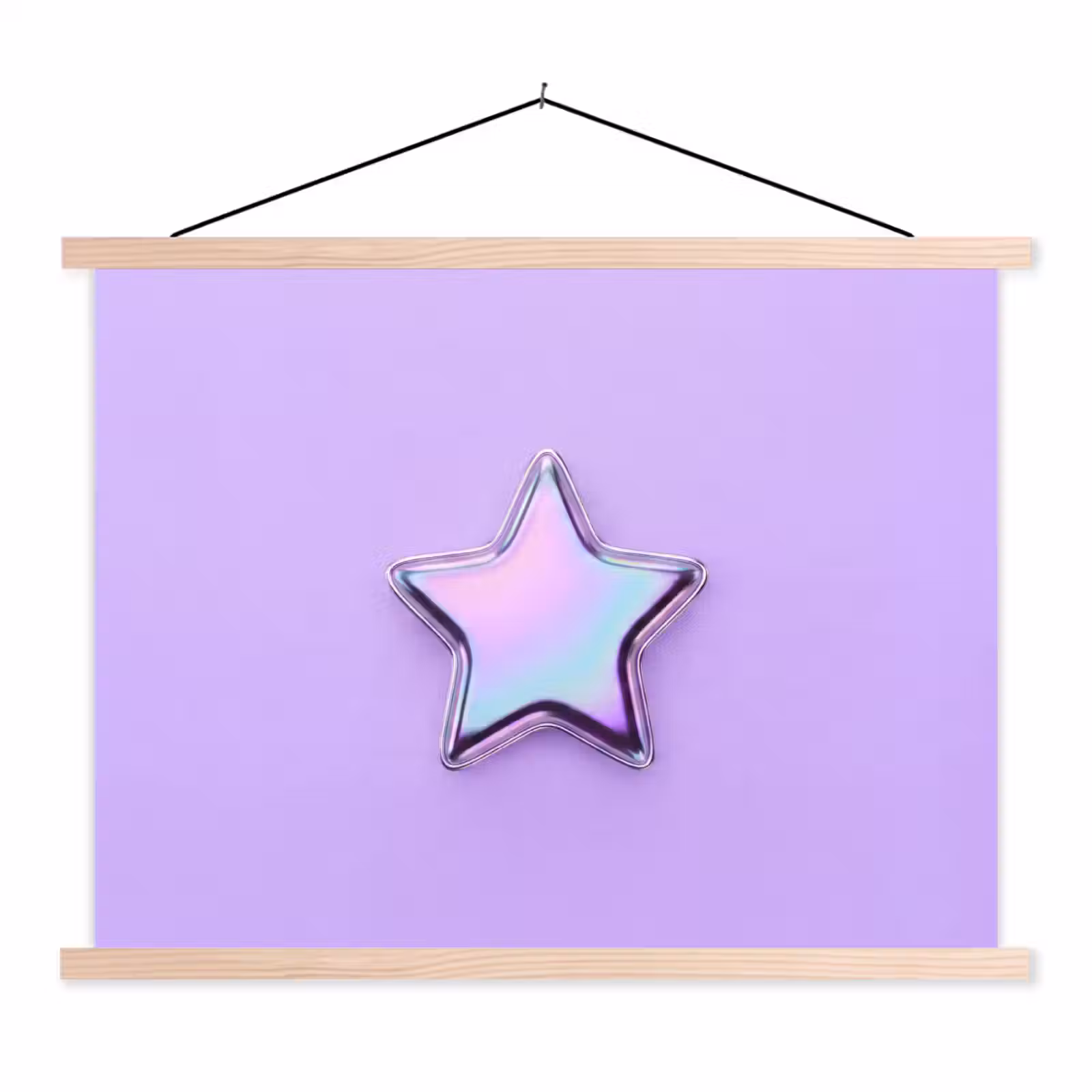 Schoolplaat - Ster - Holografisch - Modern — 1