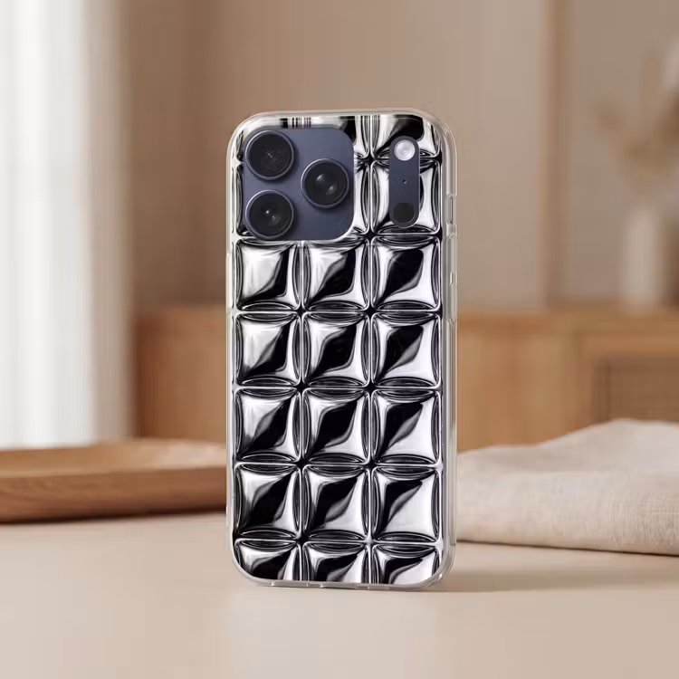 Telefoonhoesje - Patroon - Abstract - Zwart-wit — 3