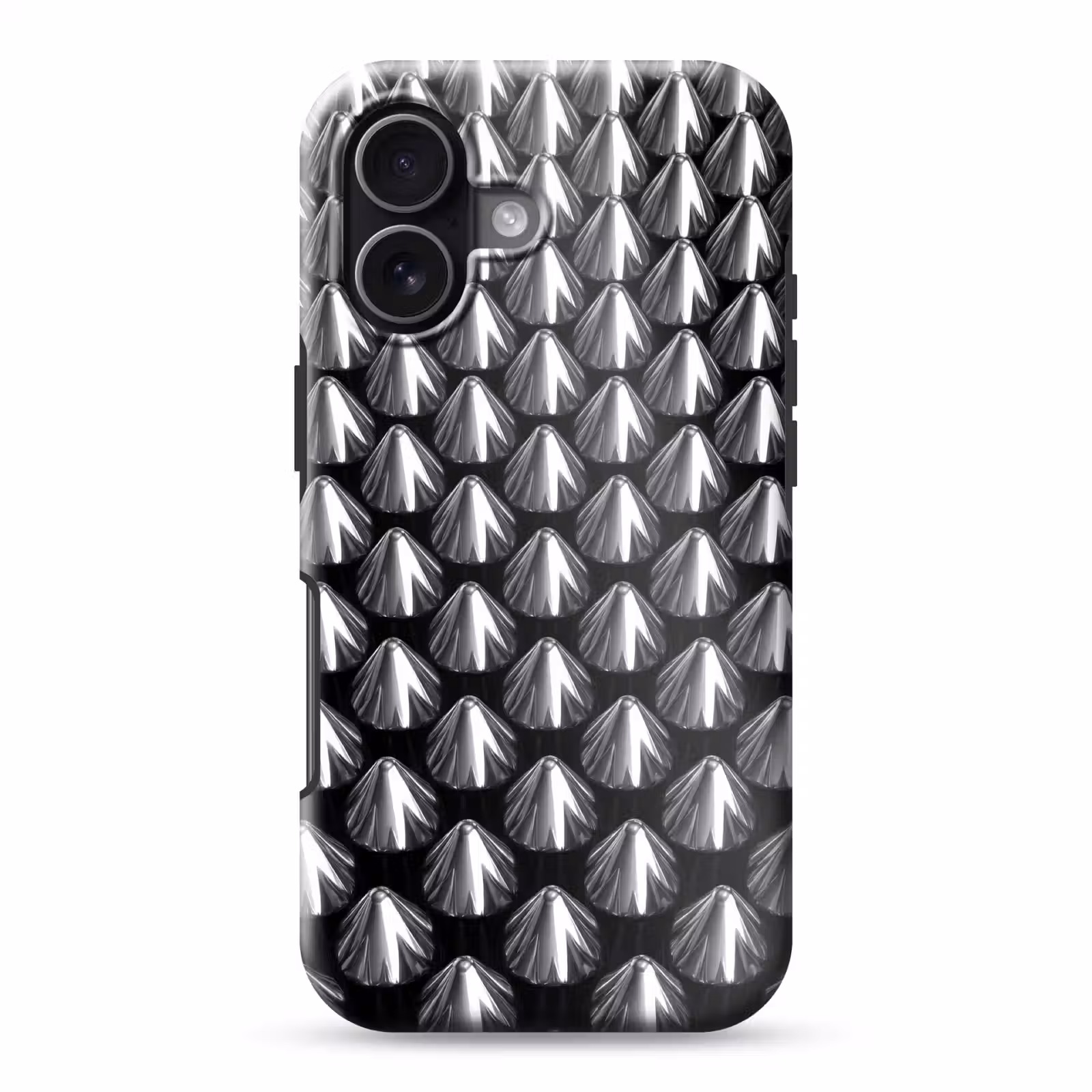 Telefoonhoesje Toughcase - Metalen kegels - Patroon — 1