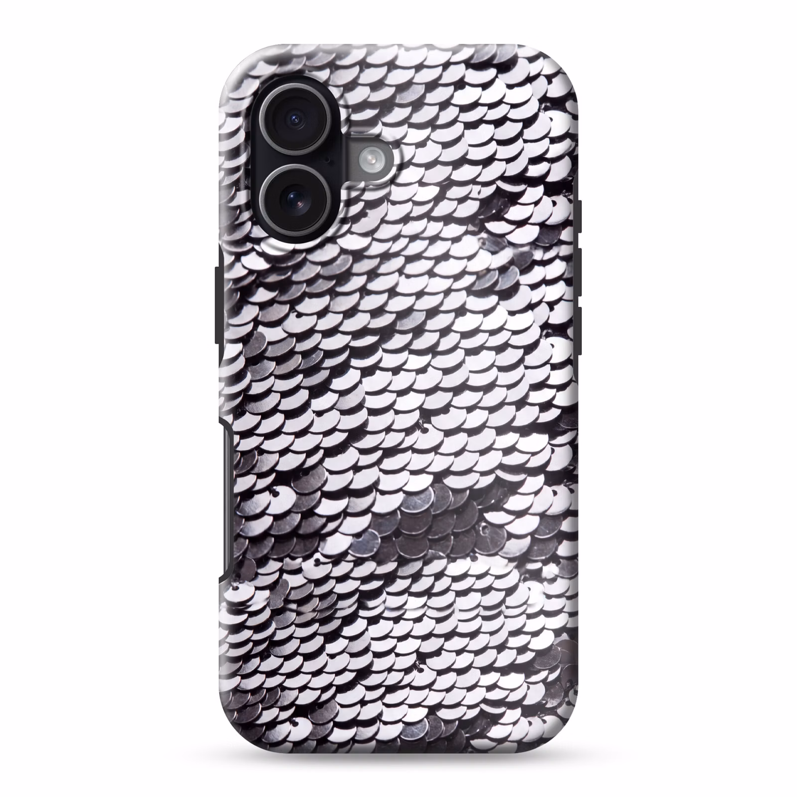 Telefoonhoesje Toughcase - Pailletten - Zilver - Patroon — 1