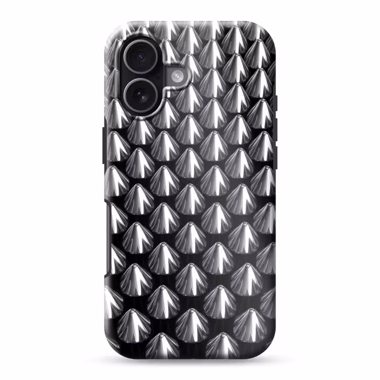 Telefoonhoesje Toughcase - Metalen kegels - Patroon — 1