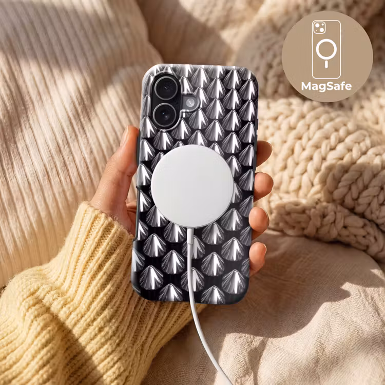 Telefoonhoesje Toughcase - Metalen kegels - Patroon — 8