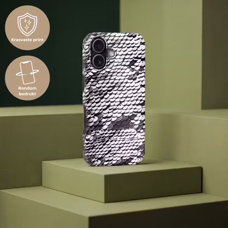 Telefoonhoesje Toughcase - Pailletten - Zilver - Patroon — 7