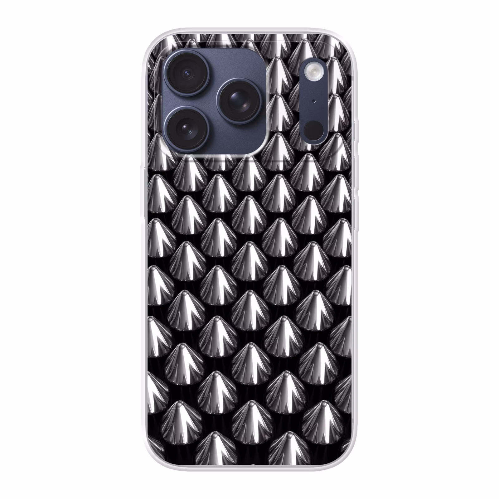 Telefoonhoesje - Metalen kegels - Patroon — 1