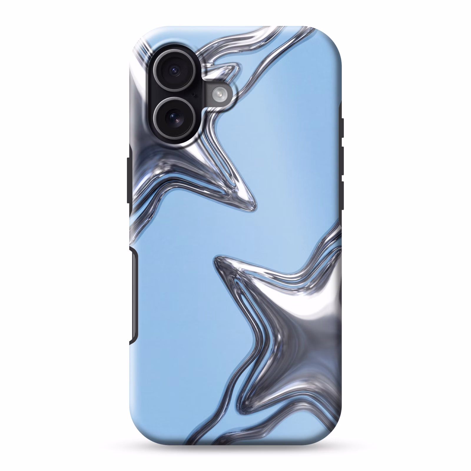 Telefoonhoesje Toughcase - Sterren - Vloeibaar - Zilver — 1