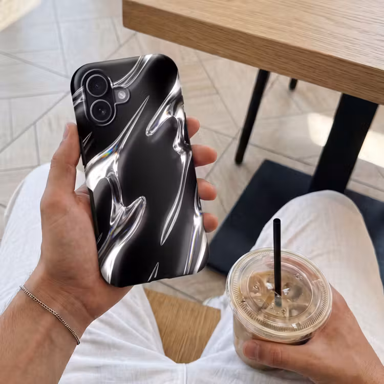 Telefoonhoesje Toughcase - Glas - Vormen - Abstract — 4