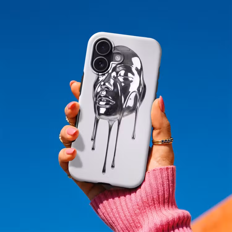 Telefoonhoesje Toughcase - Hoofd - Smeltend - Abstract — 2