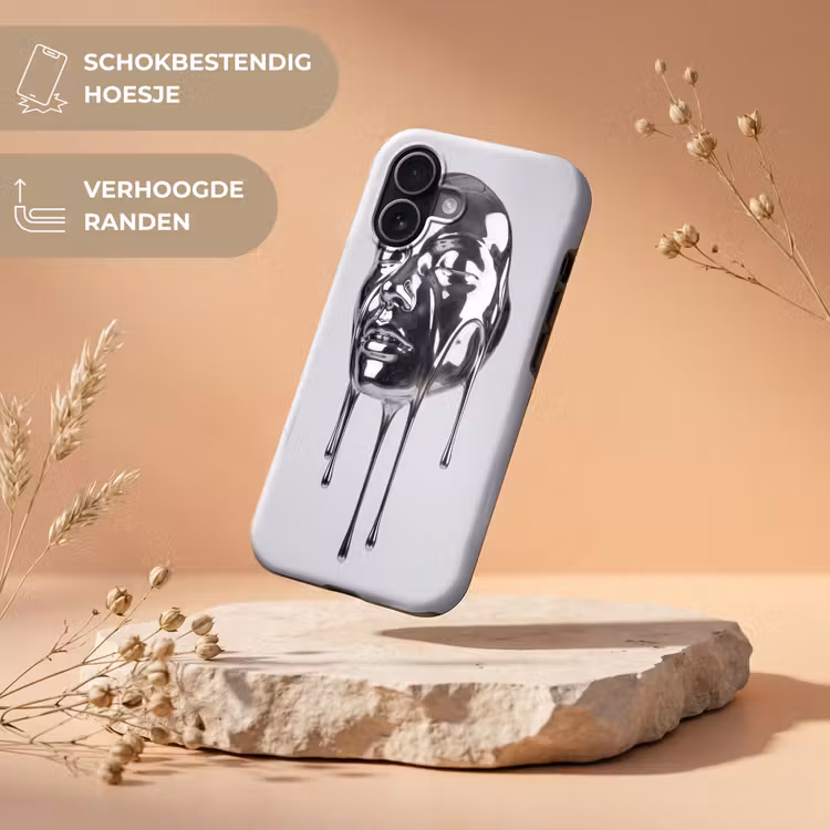 Telefoonhoesje Toughcase - Hoofd - Smeltend - Abstract — 5