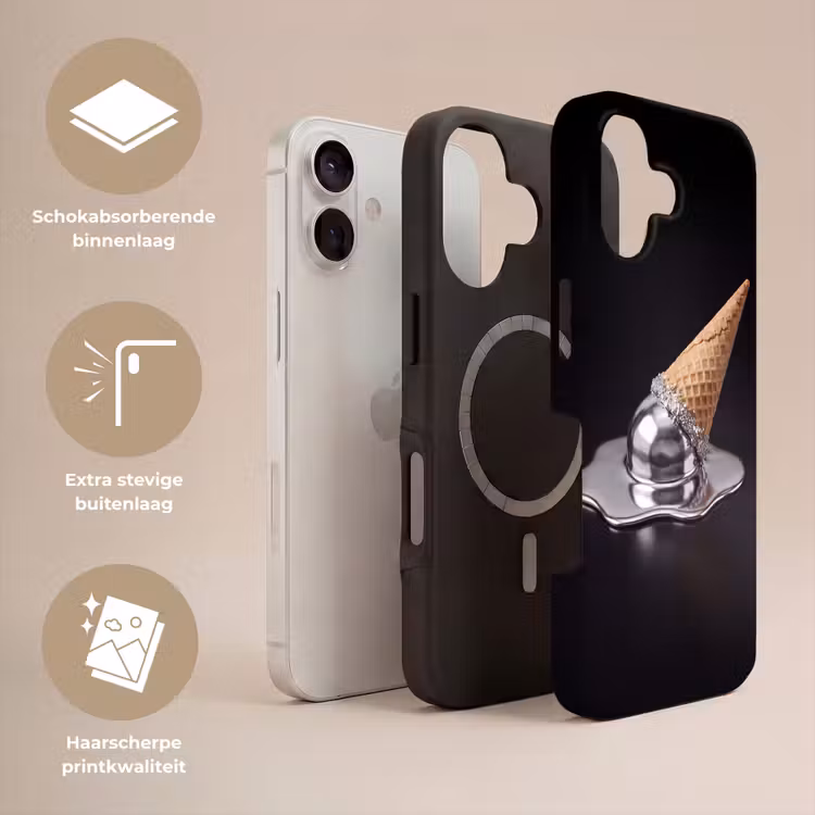 Telefoonhoesje Toughcase - IJs - Metaal - Abstract — 3