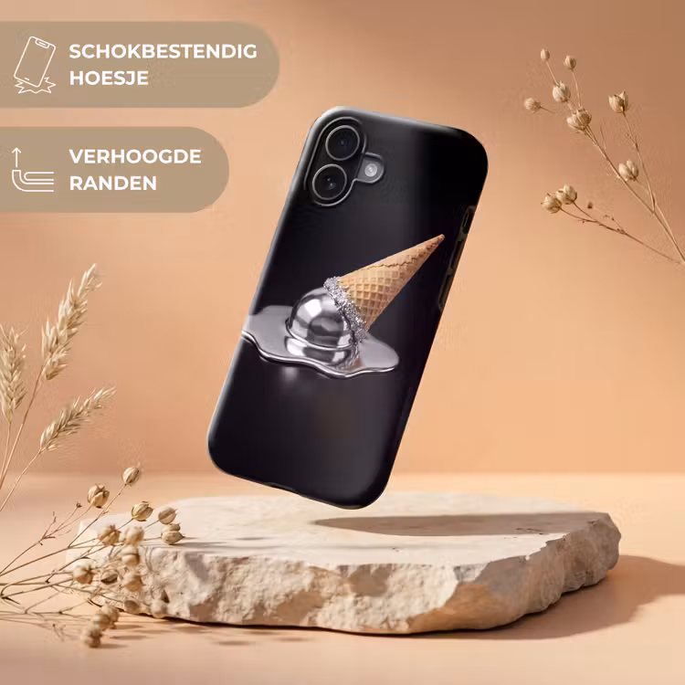 Telefoonhoesje Toughcase - IJs - Metaal - Abstract — 5
