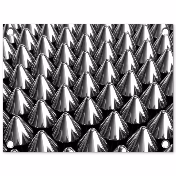 Tuinposter - Metalen kegels - Patroon — 1