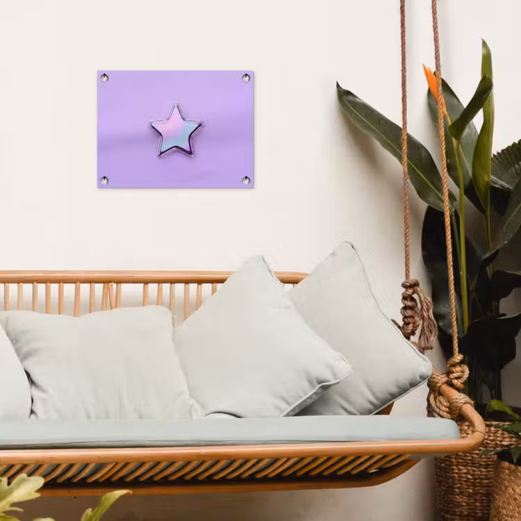 Tuinposter - Ster - Holografisch - Modern — 5