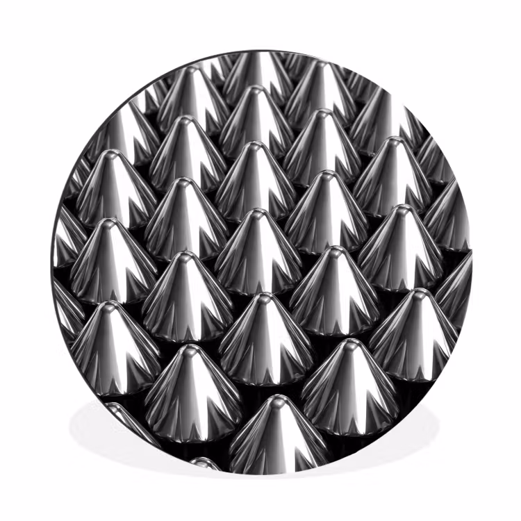 Muurcirkel aluminium - Metalen kegels - Patroon — 1
