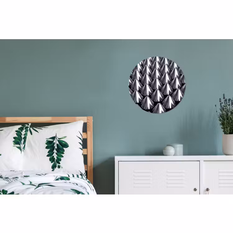 Muurcirkel aluminium - Metalen kegels - Patroon — 4