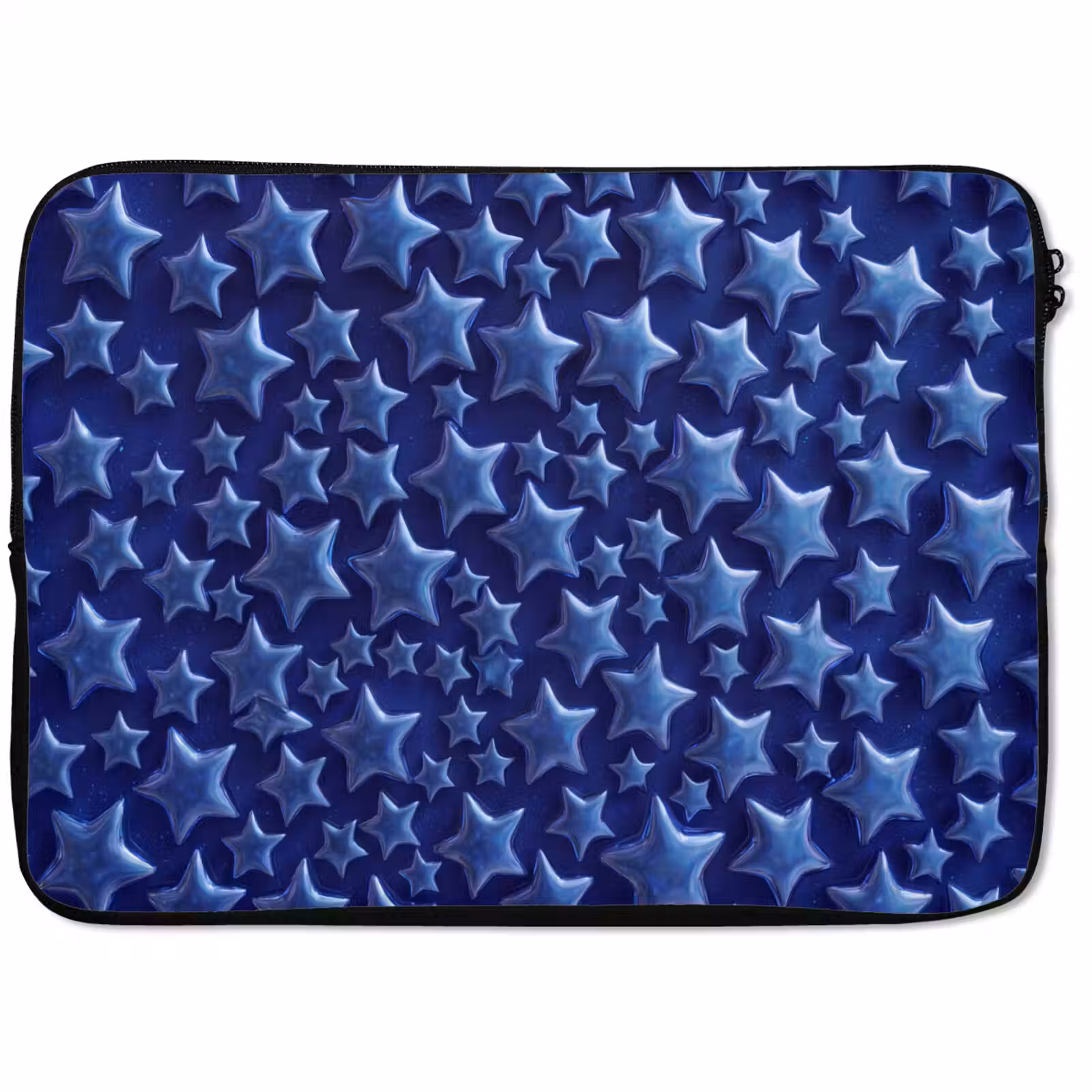 Laptophoes Blauwe sterren patroon — 1