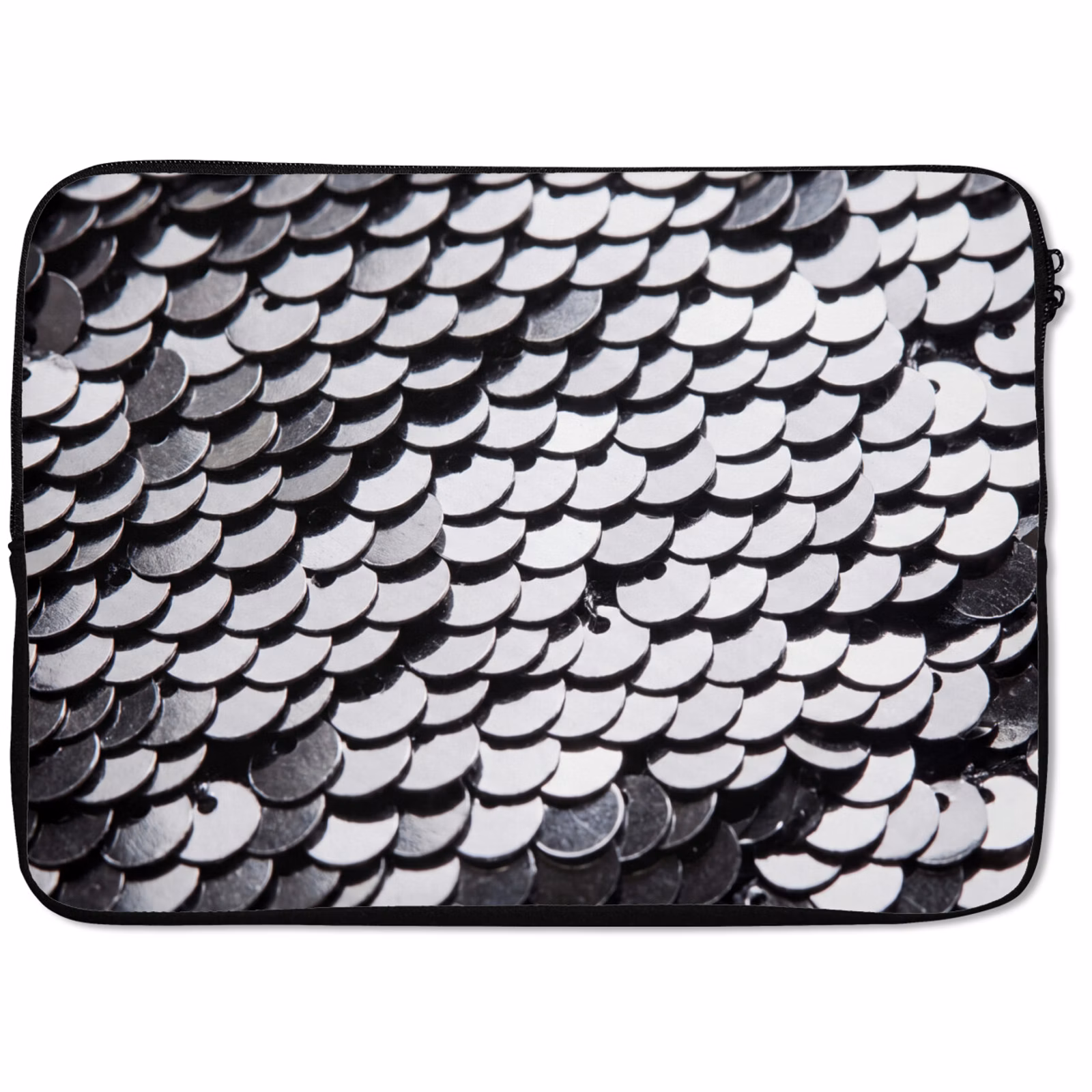 Laptophoes Pailletten - Zilver - Patroon — 1