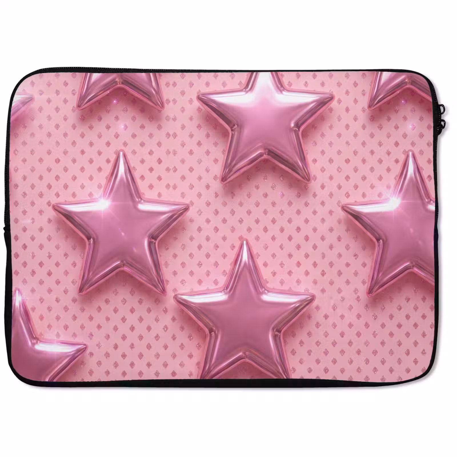 Laptophoes Sterren - Roze - Abstract — 1