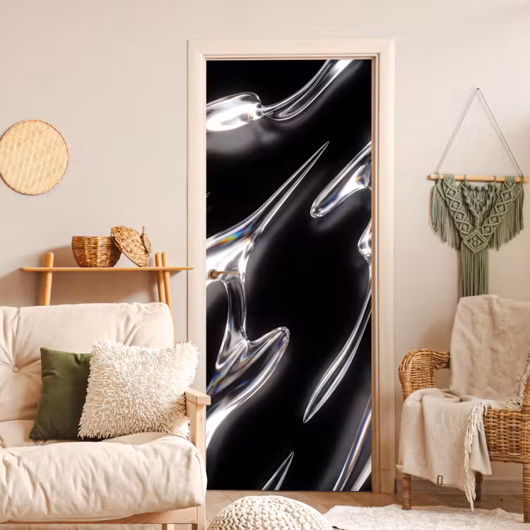 Deursticker - Glas - Vormen - Abstract — 4