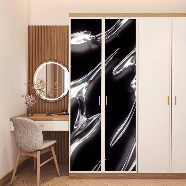 Deursticker - Glas - Vormen - Abstract — 5