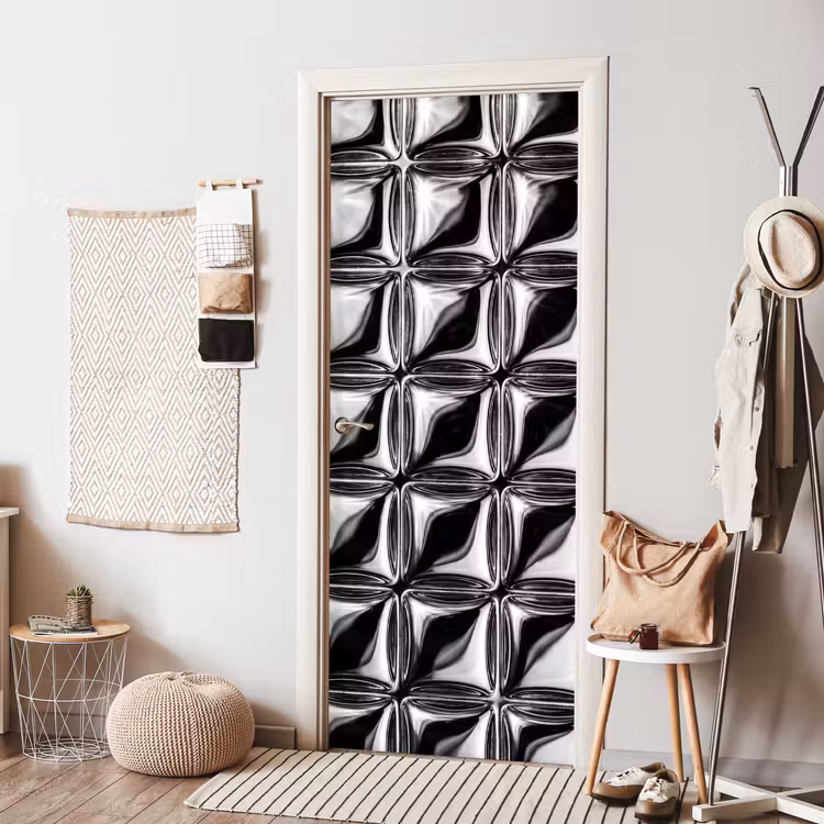 Deursticker - Patroon - Abstract - Zwart-wit — 8