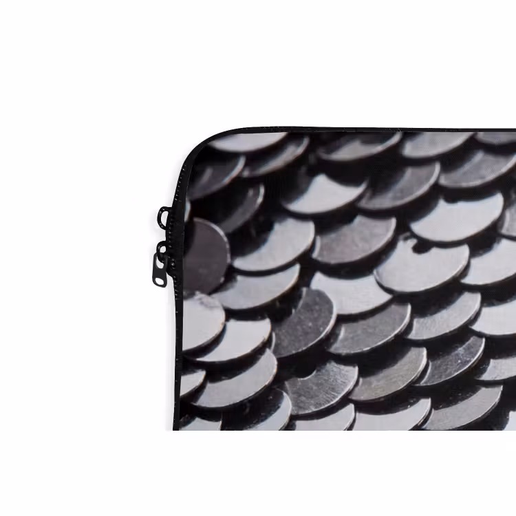 Laptophoes Pailletten - Zilver - Patroon — 5
