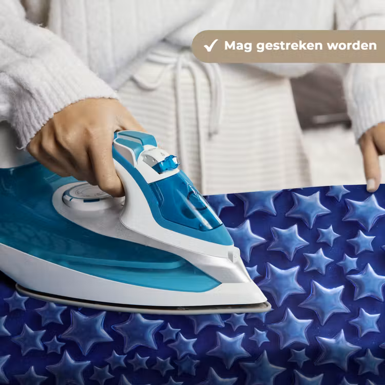Wandkleed - Blauwe sterren patroon — 6