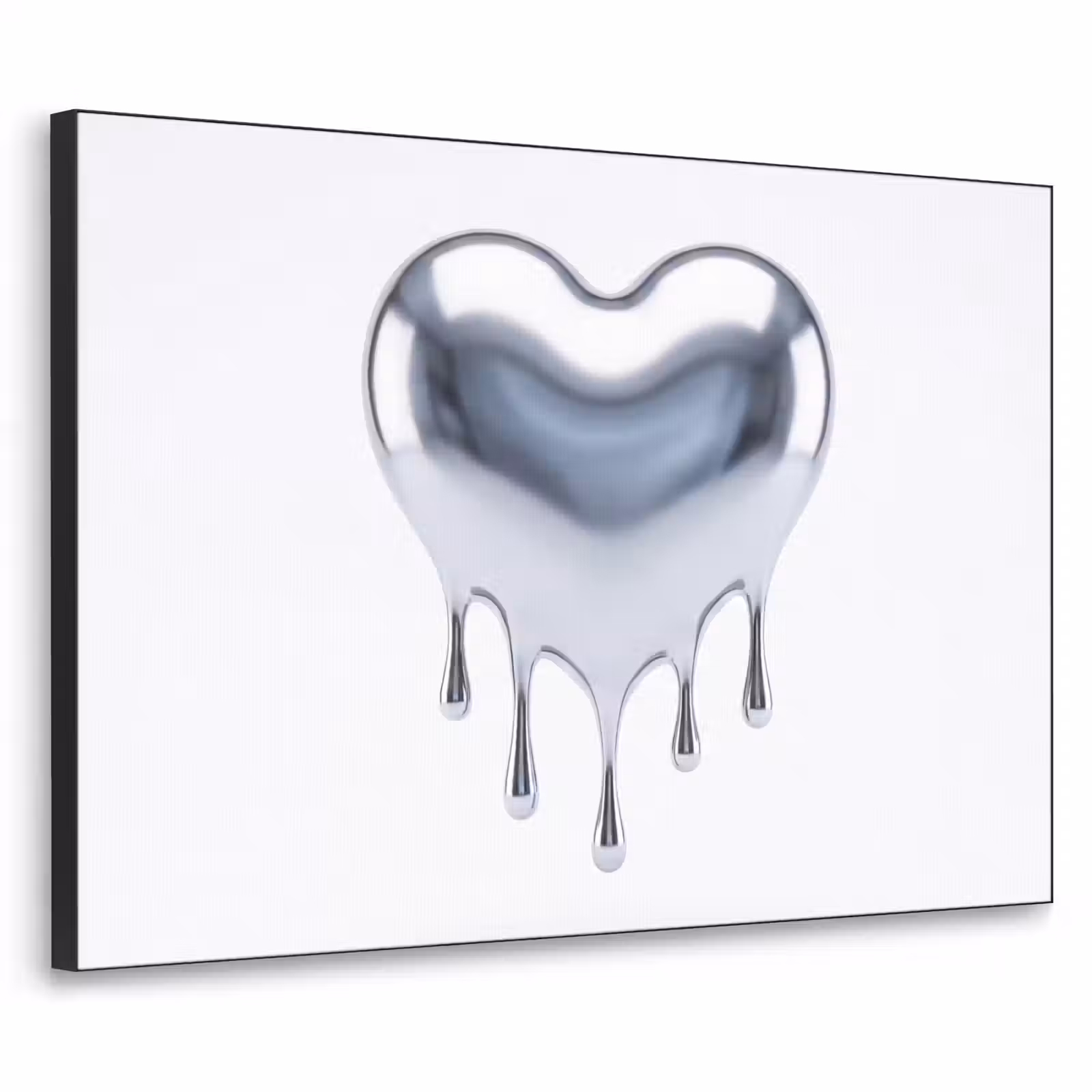 Art frame - Zilveren hart - Abstract — 1