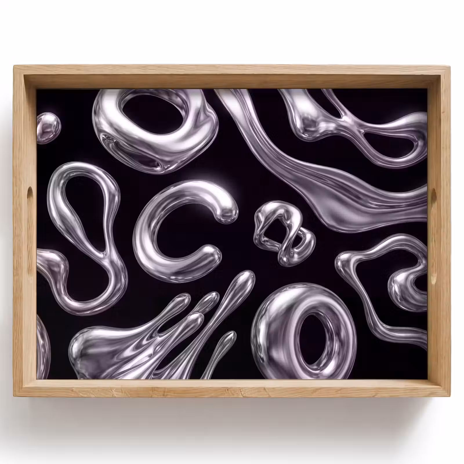 Dienblad - Abstract - Vormen - Zilver — 1