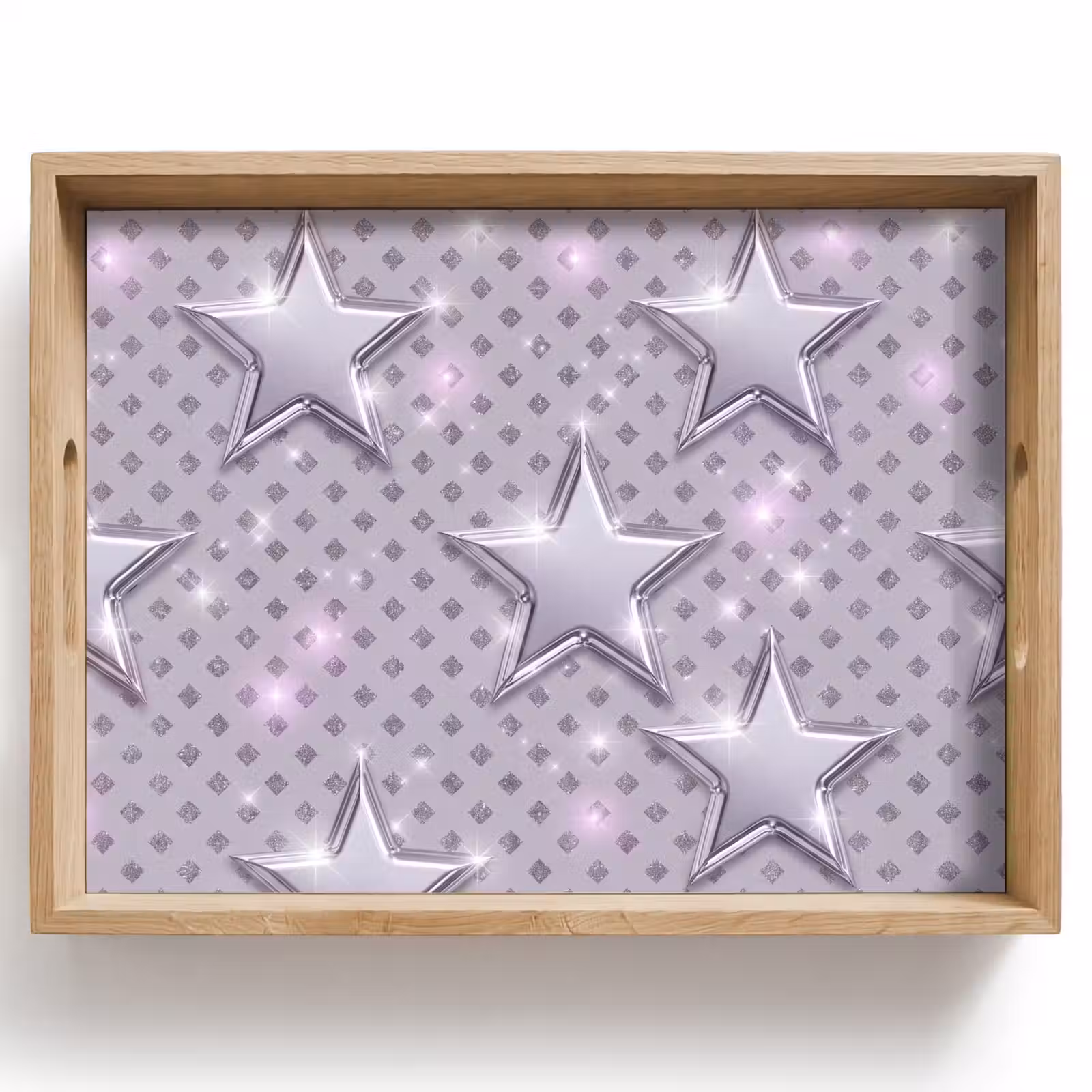 Dienblad - Sterren - Zilver - Abstract — 1