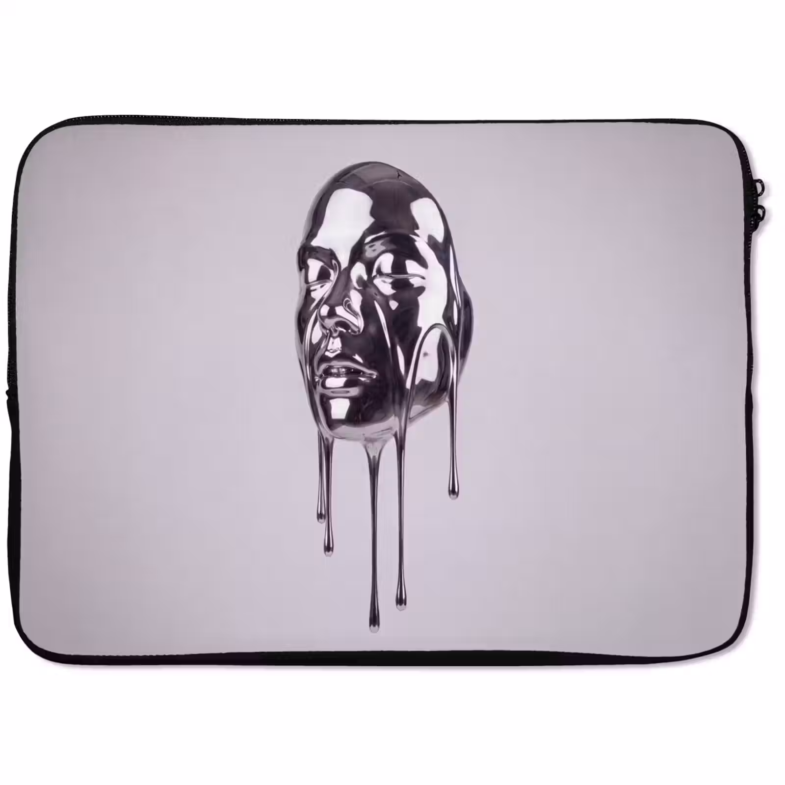 Laptophoes Hoofd - Smeltend - Abstract — 1