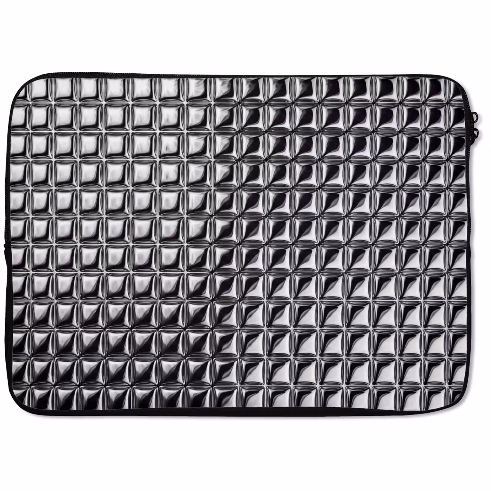 Laptophoes Patroon - Abstract - Zwart-wit — 1