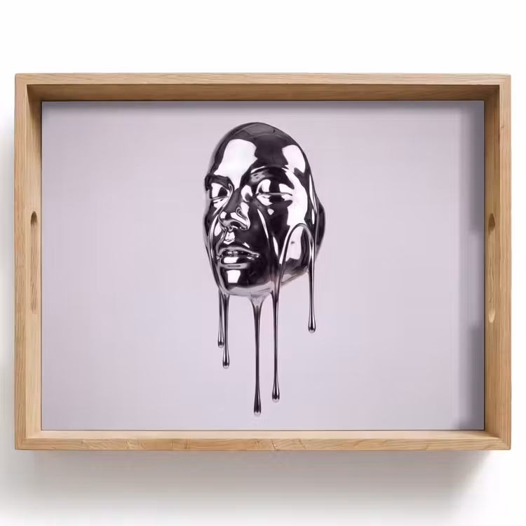 Dienblad - Hoofd - Smeltend - Abstract — 1