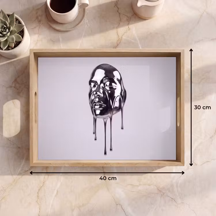 Dienblad - Hoofd - Smeltend - Abstract — 9