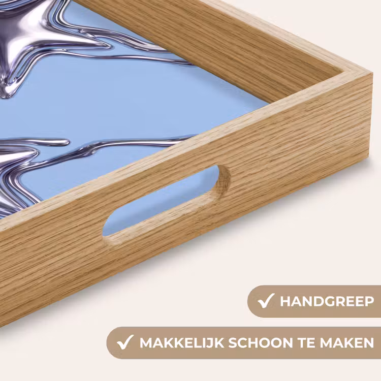 Dienblad - Sterren - Vloeibaar - Zilver — 5