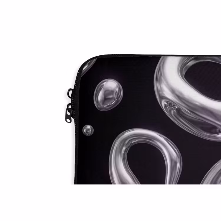 Laptophoes Abstract - Vormen - Zilver — 5