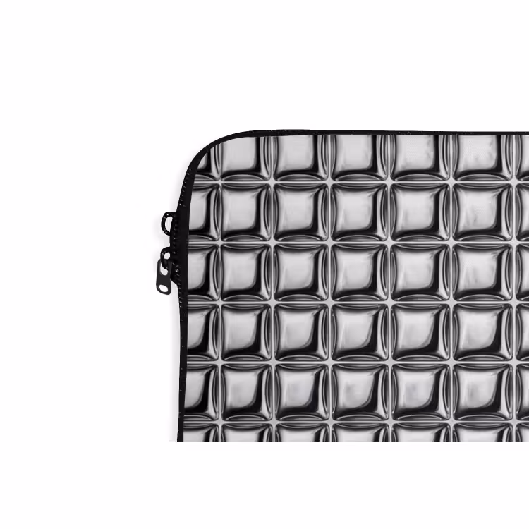 Laptophoes Patroon - Abstract - Zwart-wit — 5
