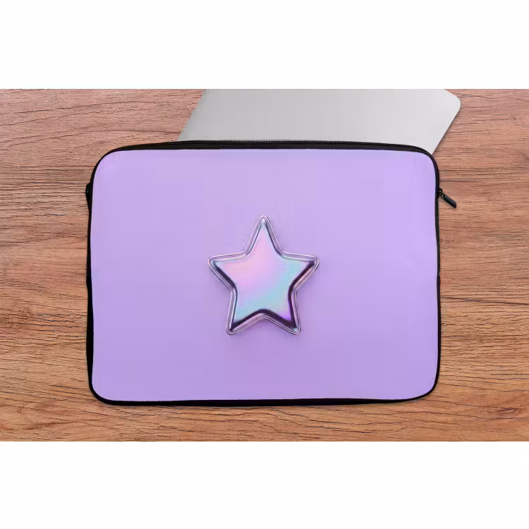 Laptophoes Ster - Holografisch - Modern — 2