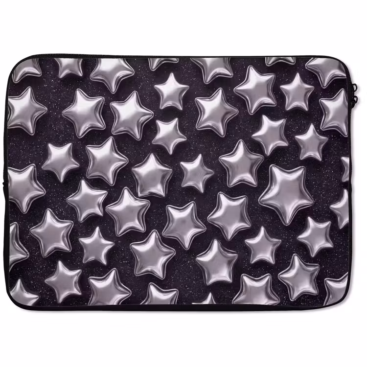 Laptophoes Sterren - Glanzend - Patroon — 1