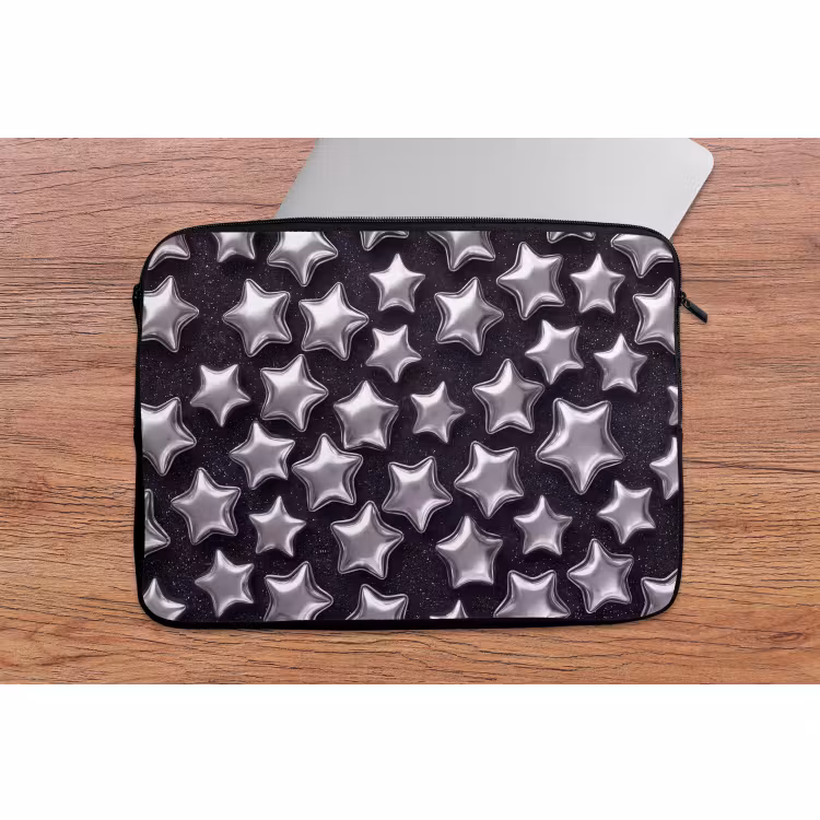 Laptophoes Sterren - Glanzend - Patroon — 2