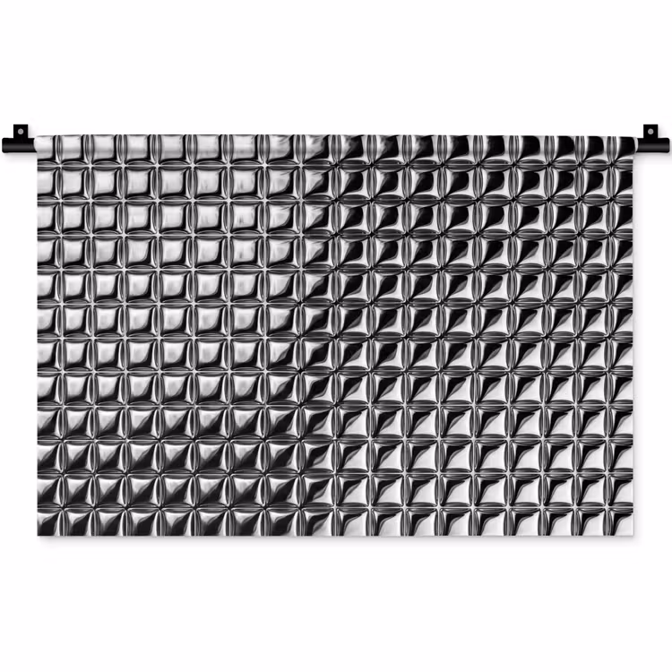 Wandkleed - Patroon - Abstract - Zwart-wit — 1