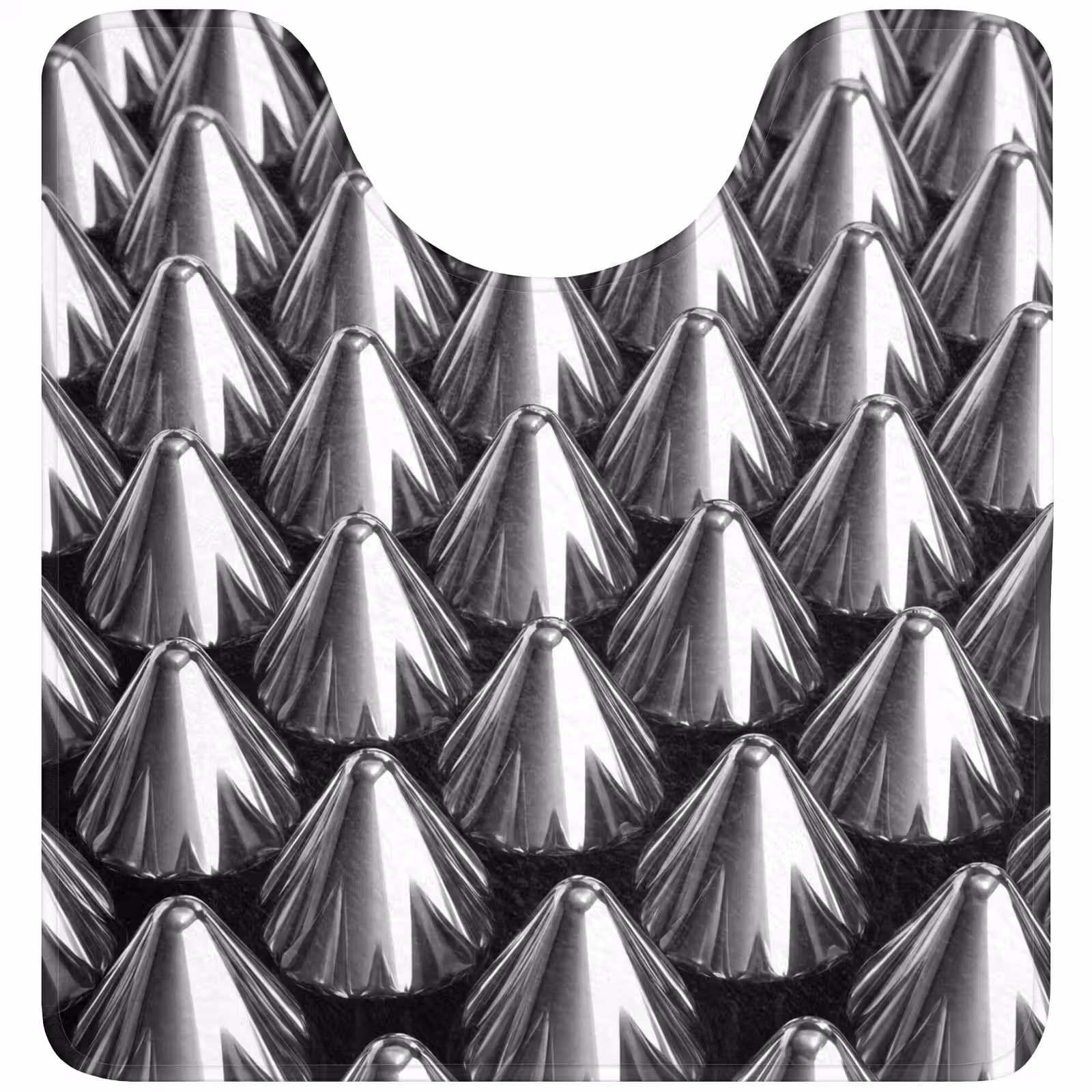 WC Mat - Metalen kegels - Patroon — 1